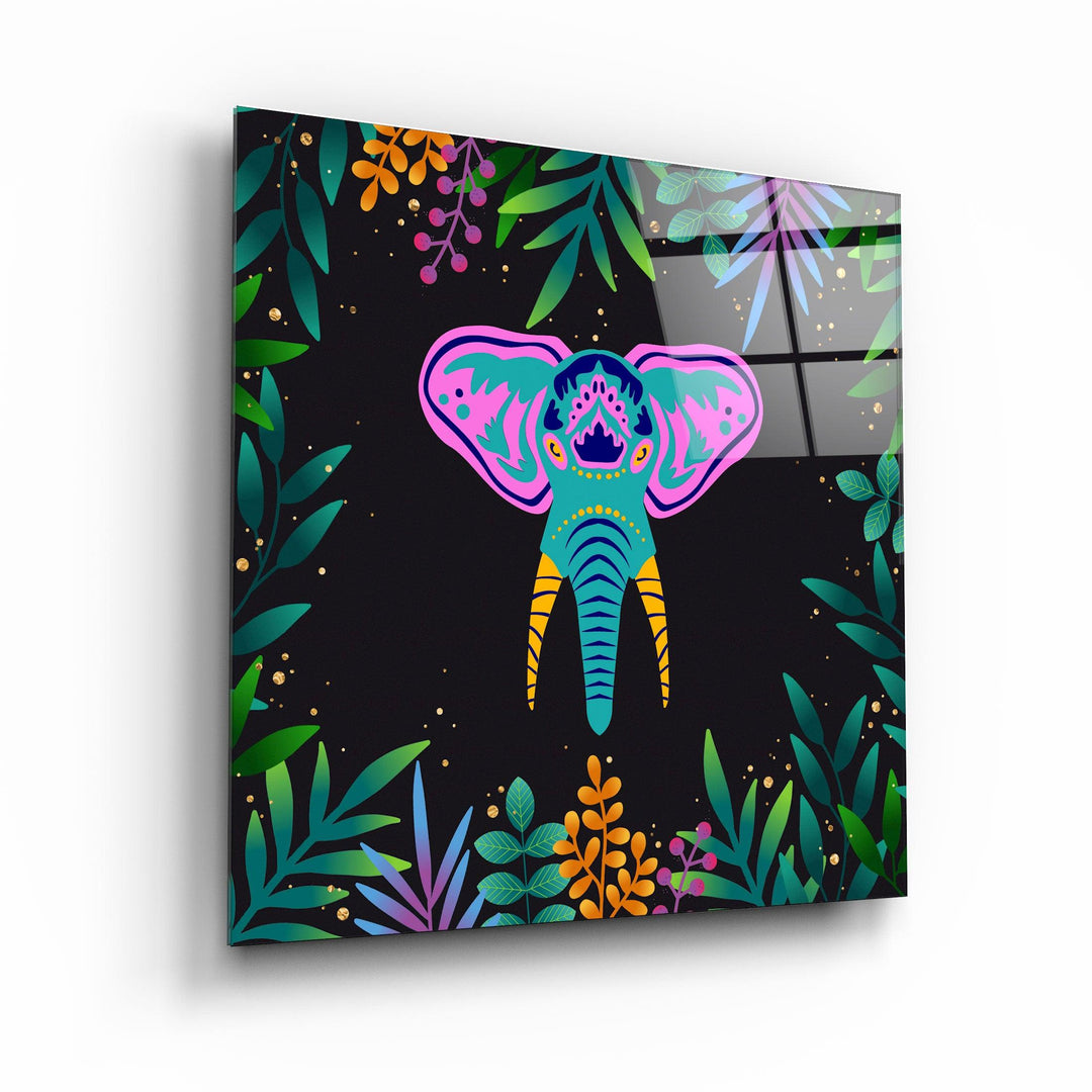 ・"Animal Republic-Elephant"・Designers Collection Glass Wall Art - ArtDesigna Glass Printing Wall Art