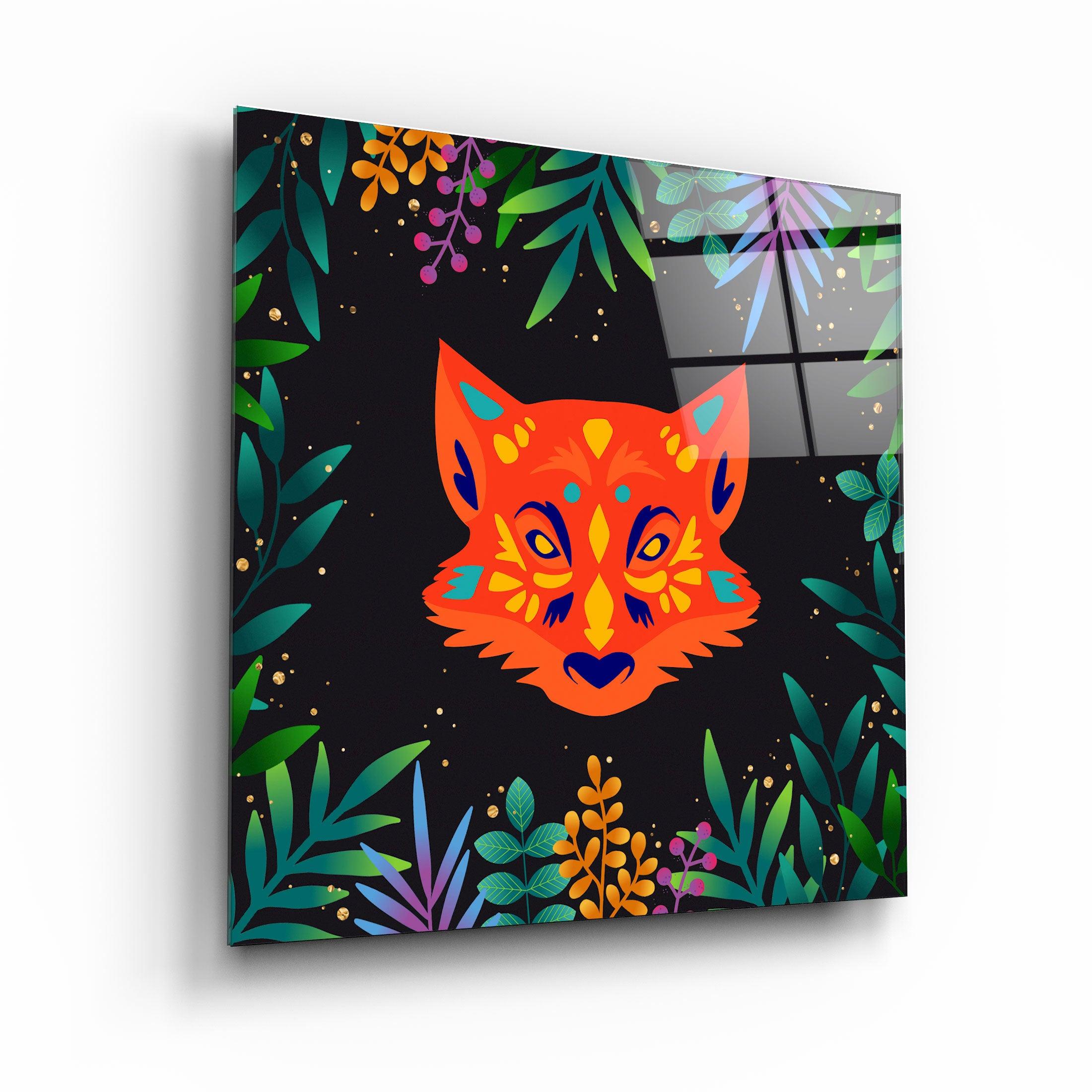 ・"Animal Republic-Fox"・Designers Collection Glass Wall Art - ArtDesigna Glass Printing Wall Art