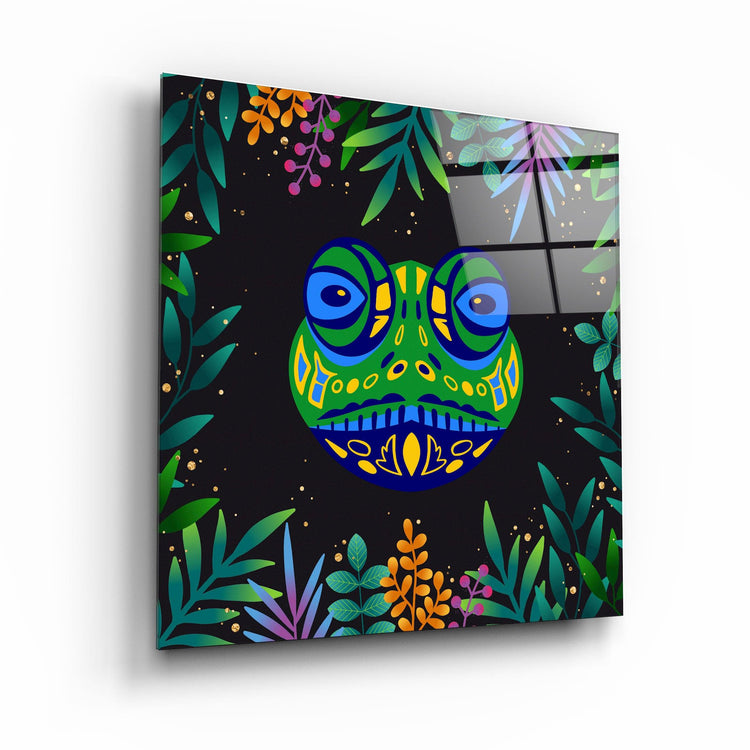 ・"Animal Republic-Frog"・Designers Collection Glass Wall Art - ArtDesigna Glass Printing Wall Art