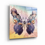 ・"Butterfly NYC"・Designers Collection Glass Wall Art