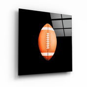 ."Recolored Designs - American Football". Glass Wall Art - ArtDesigna Glass Printing Wall Art