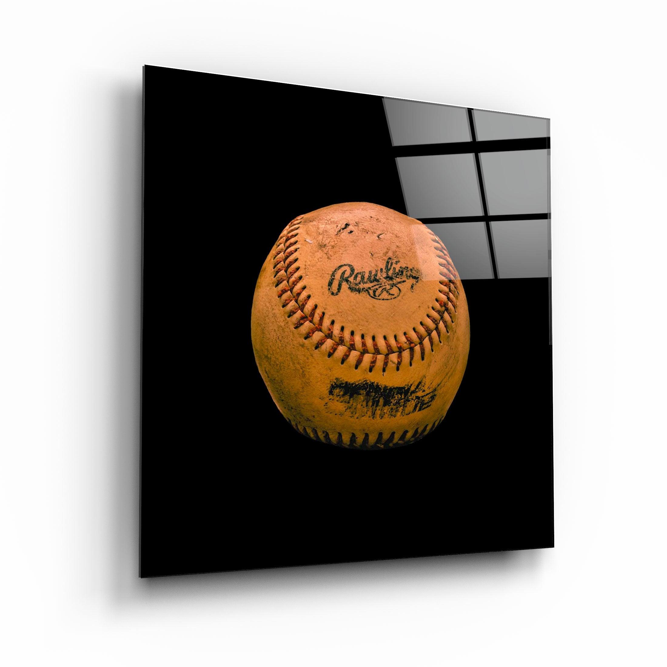 ."Recolored Designs - Baseball". Glass Wall Art - ArtDesigna Glass Printing Wall Art