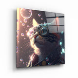 ."Thinker". Secret World Collection Glass Wall Art