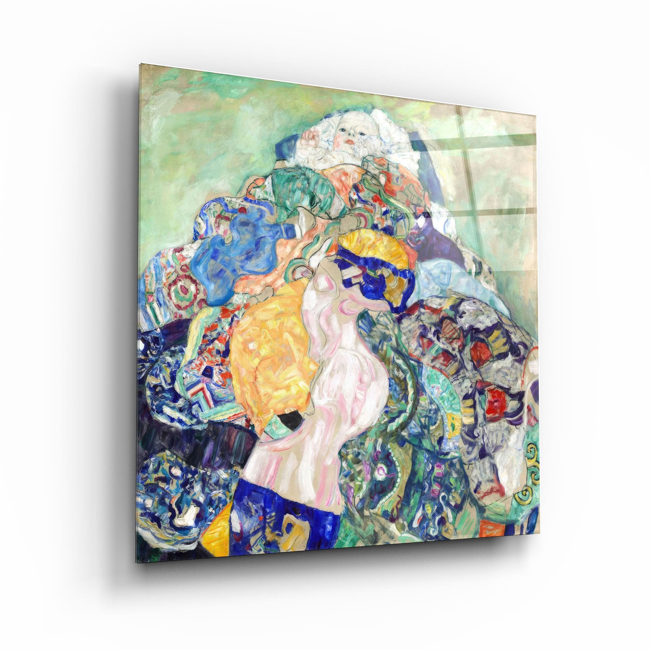 ."Baby (Cradle)by Gustav Klimt (1917–1918) .". Glass Wall Art - ArtDesigna Glass Printing Wall Art