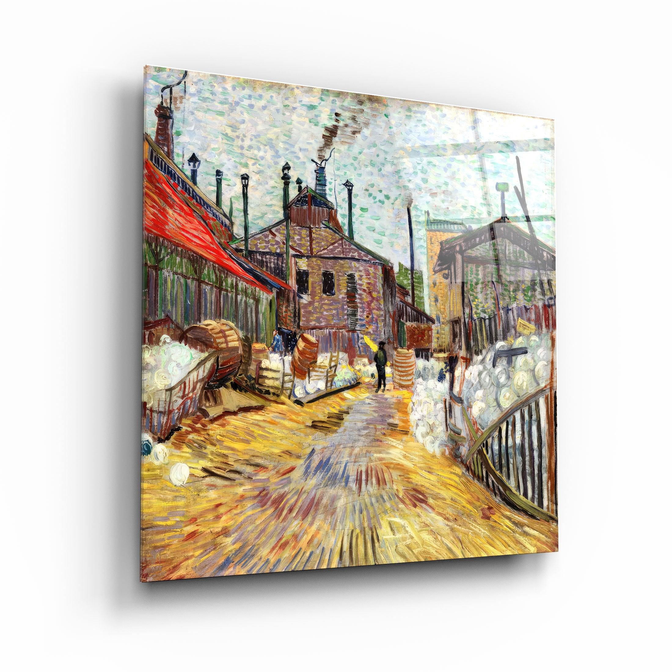 ."The Factory (1887) by Vincent Van Gogh". Glass Wall Art - ArtDesigna Glass Printing Wall Art