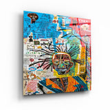 ."Abstract Weird". Designer's Collection Glass Wall Art