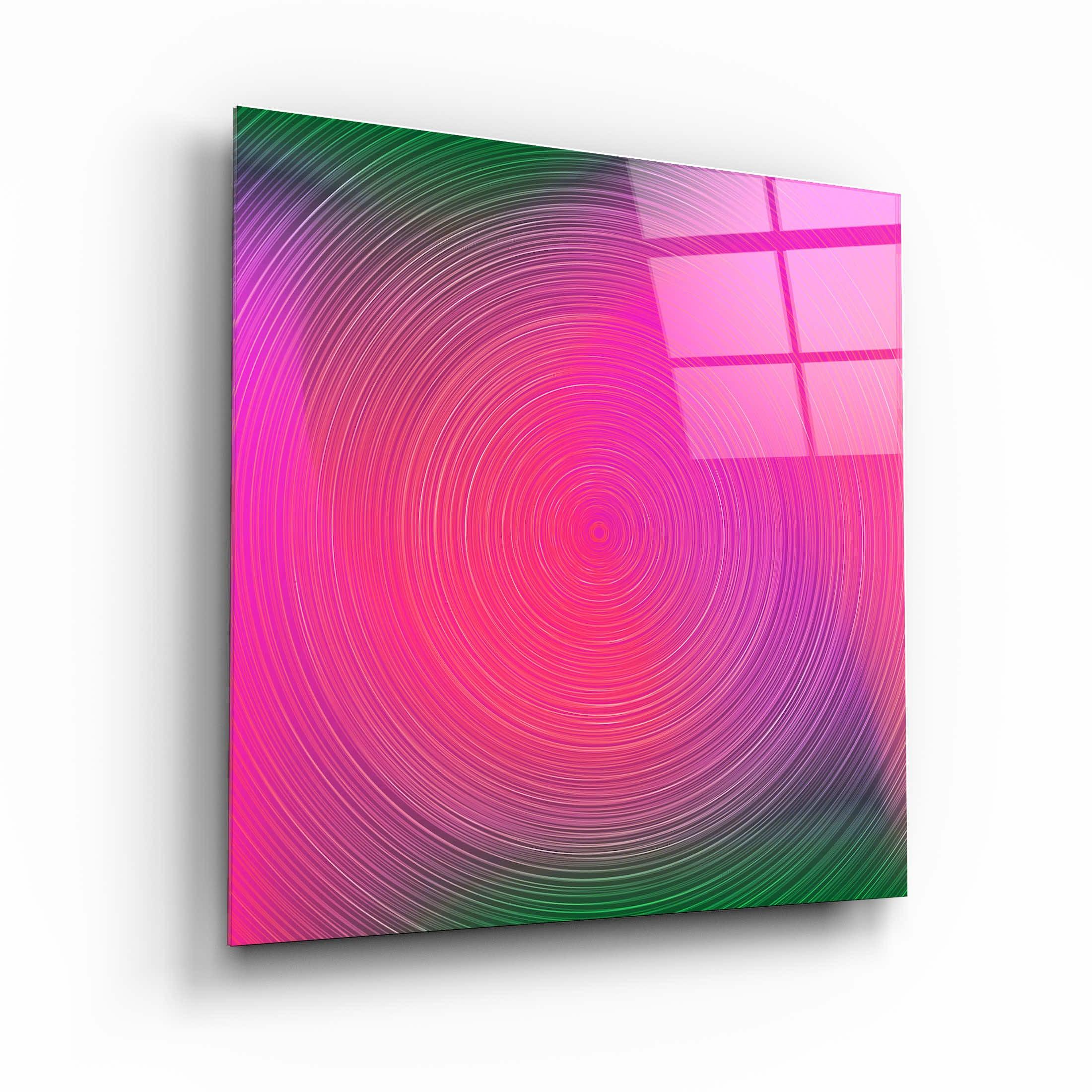 ."Pink Hypnosis". Designer's Collection Glass Wall Art - ArtDesigna Glass Printing Wall Art