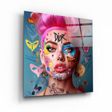 ."Stylish". Designers Collection Glass Wall Art