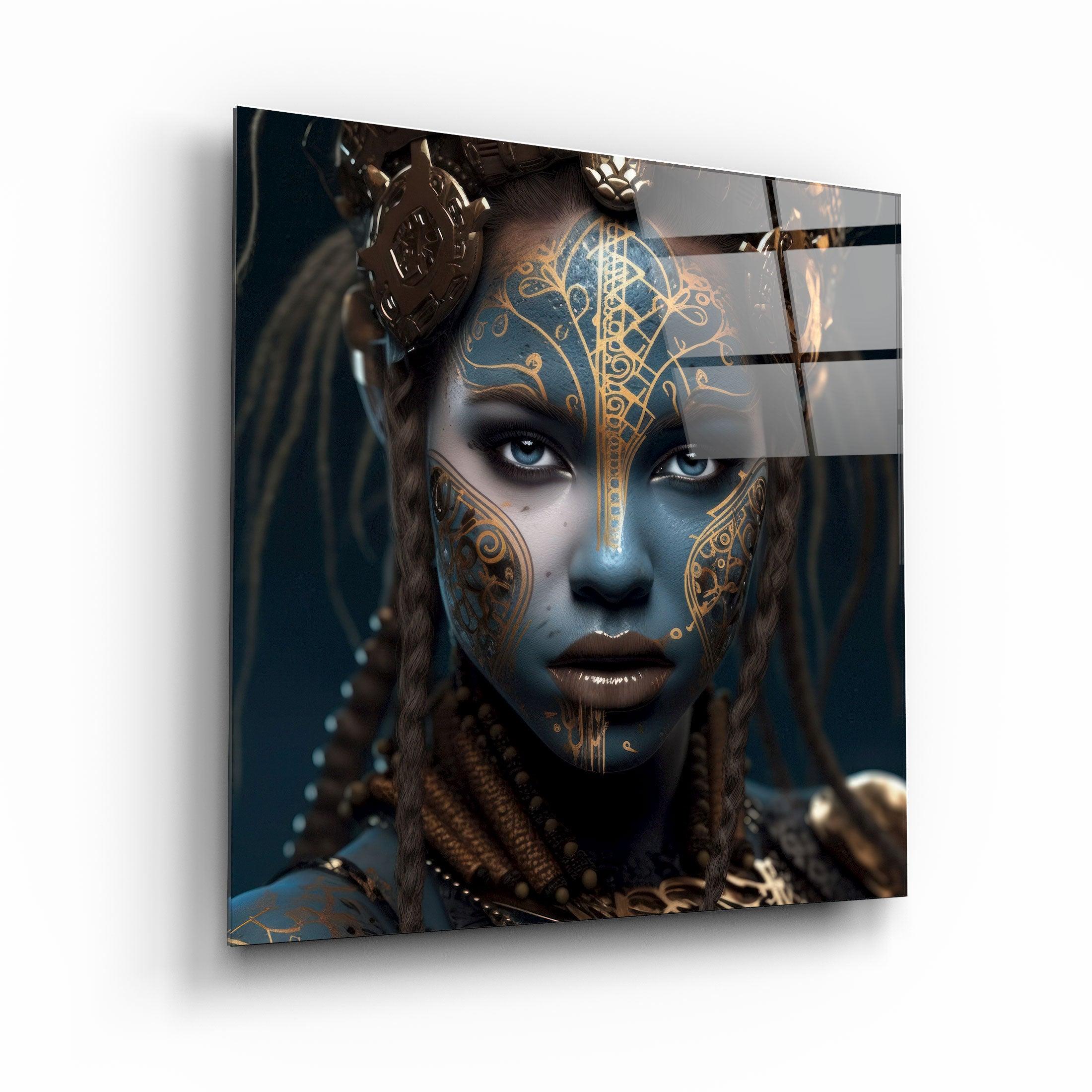 ."Woman Warrior 5". Secret World Collection Glass Wall Art - ArtDesigna Glass Printing Wall Art