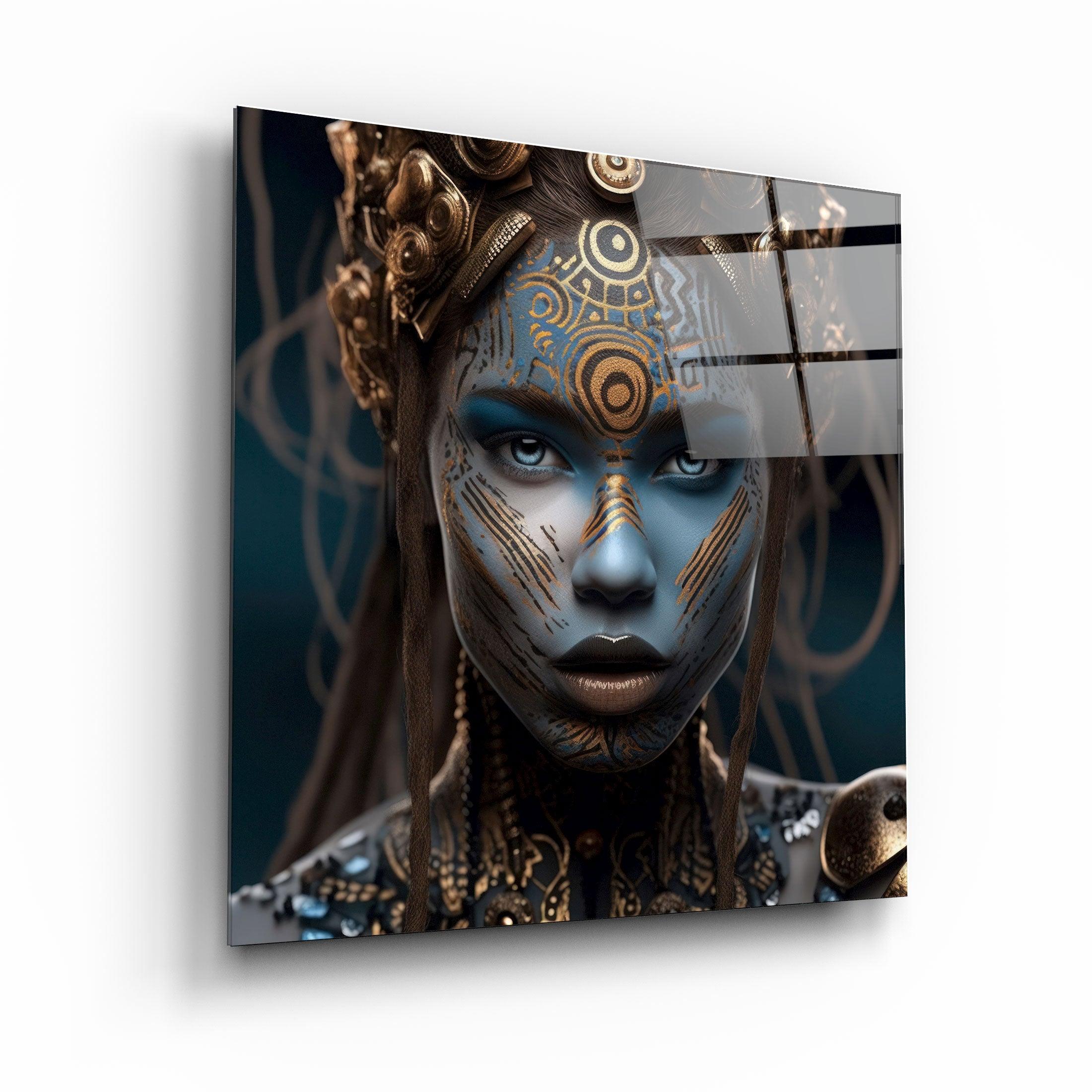 ."Woman Warrior 6". Secret World Collection Glass Wall Art - ArtDesigna Glass Printing Wall Art