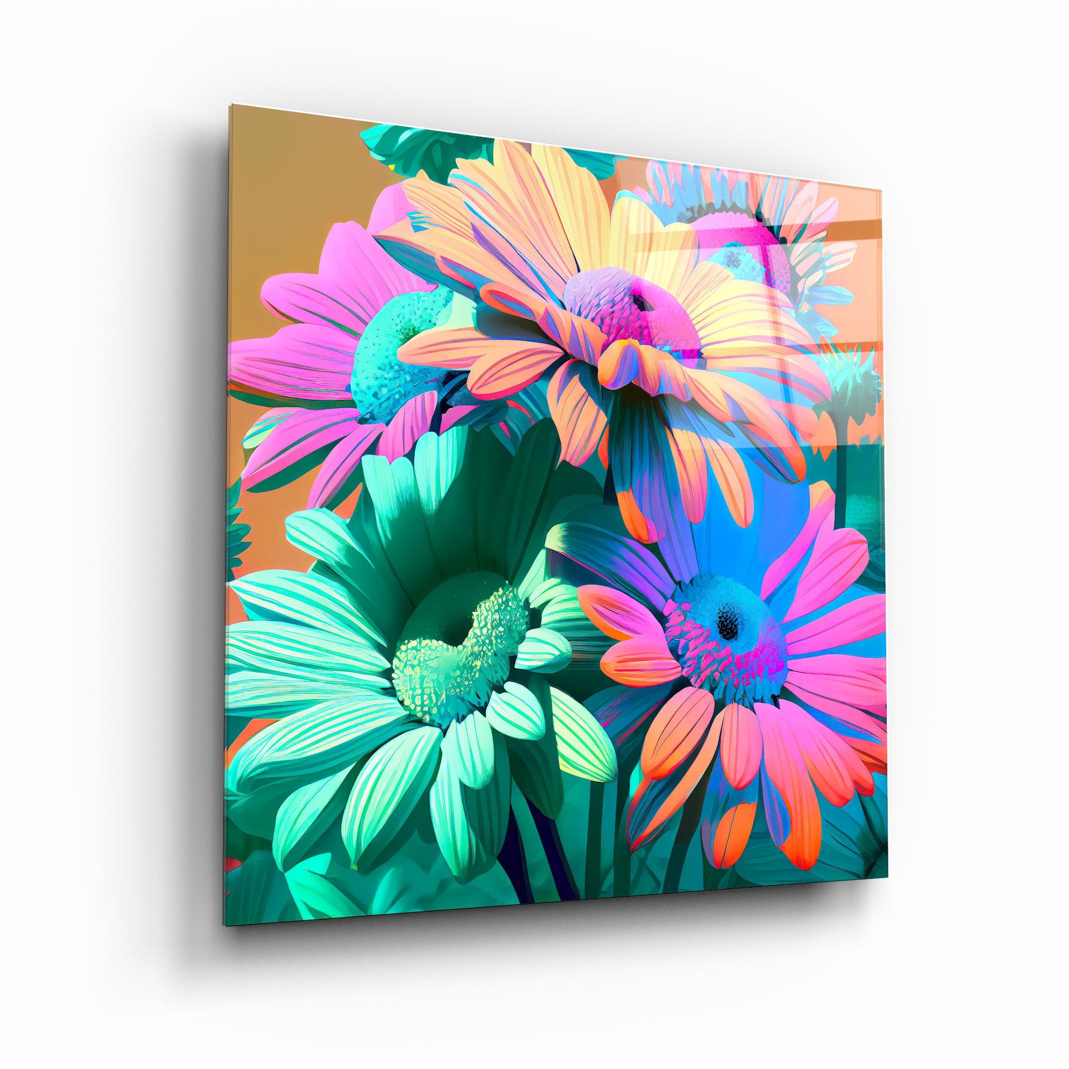 ."Chrysanthemums". Designers Collection Glass Wall Art - ArtDesigna Glass Printing Wall Art