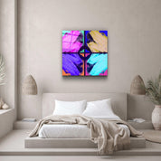 ."POP Art Brush Strokes V2". Designer's Collection Glass Wall Art - ArtDesigna Glass Printing Wall Art