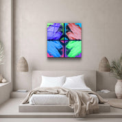 ."POP Art Brush Strokes V3". Designer's Collection Glass Wall Art - ArtDesigna Glass Printing Wall Art