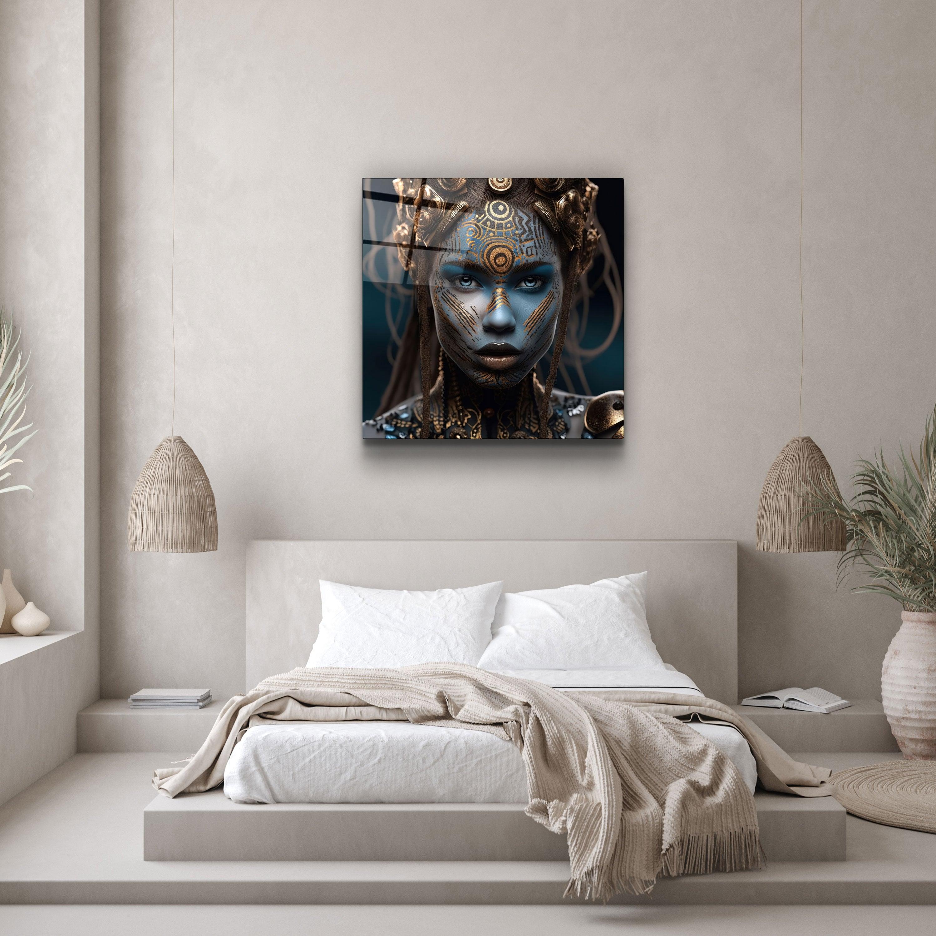 ."Woman Warrior 6". Secret World Collection Glass Wall Art - ArtDesigna Glass Printing Wall Art