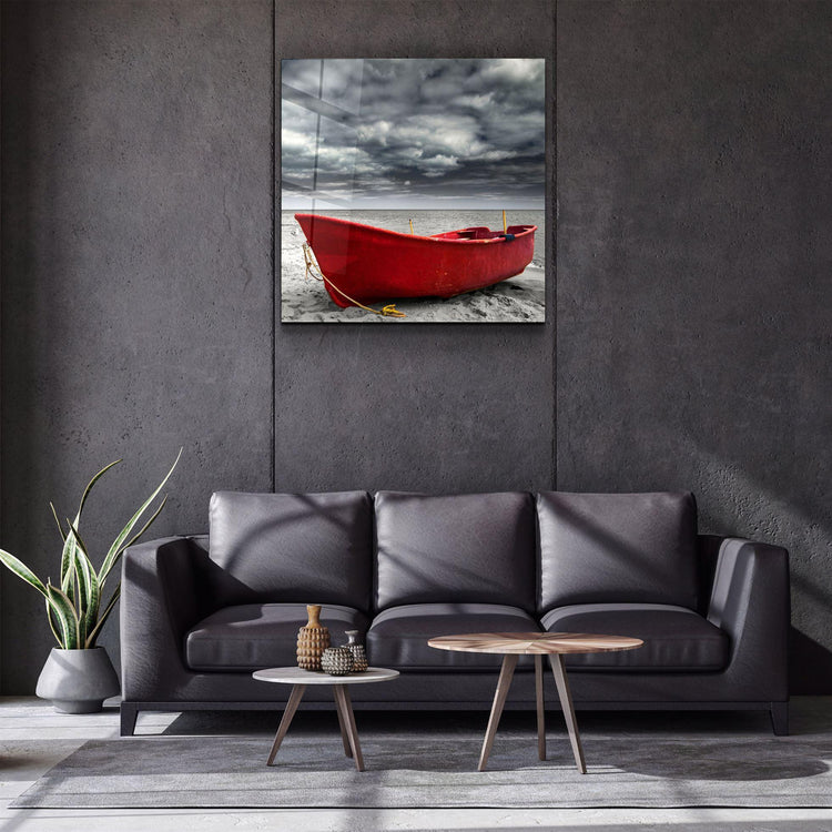 ・"Sailing Boat"・Glass Wall Art - ArtDesigna Glass Printing Wall Art