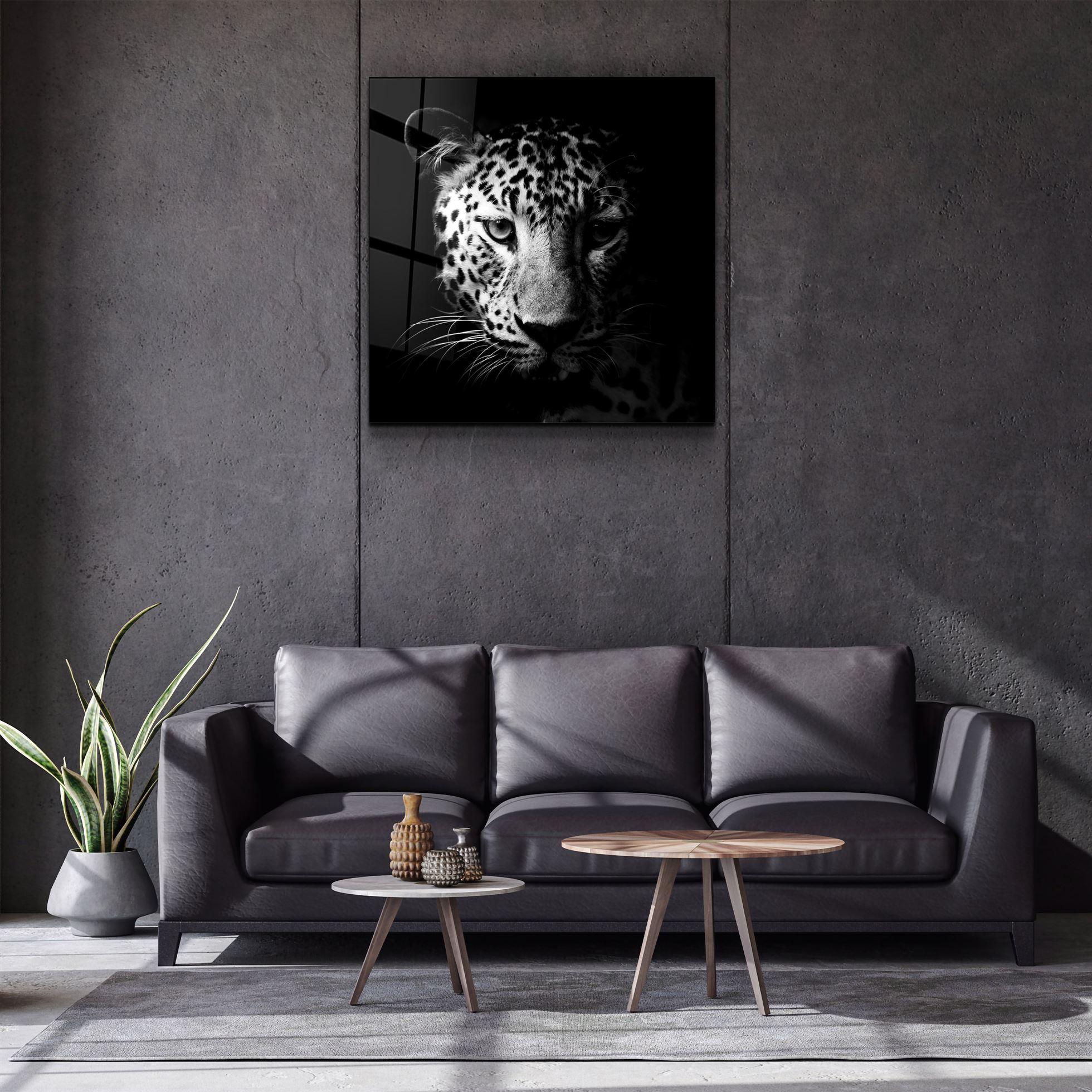 ・"Leopard"・Glass Wall Art - ArtDesigna Glass Printing Wall Art