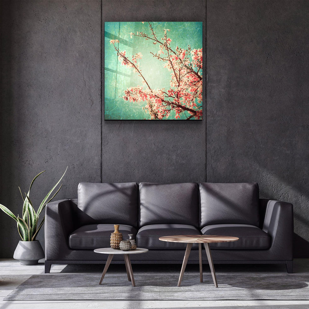 ・"Cherry Blossom"・Glass Wall Art - ArtDesigna Glass Printing Wall Art