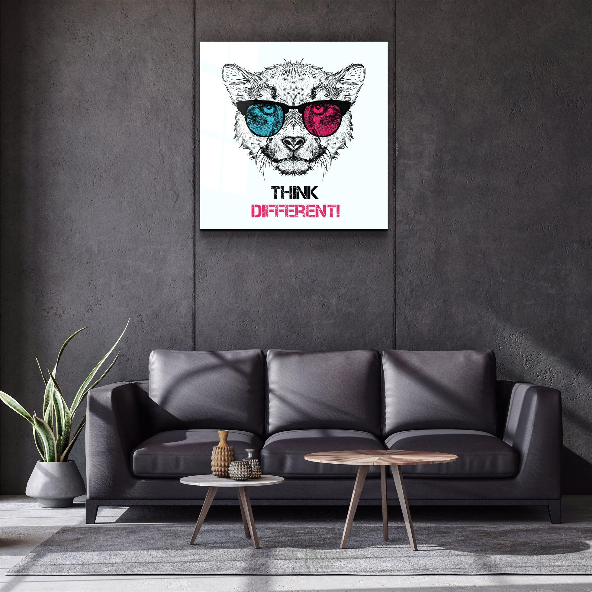 ・"Think Different"・Glass Wall Art - ArtDesigna Glass Printing Wall Art