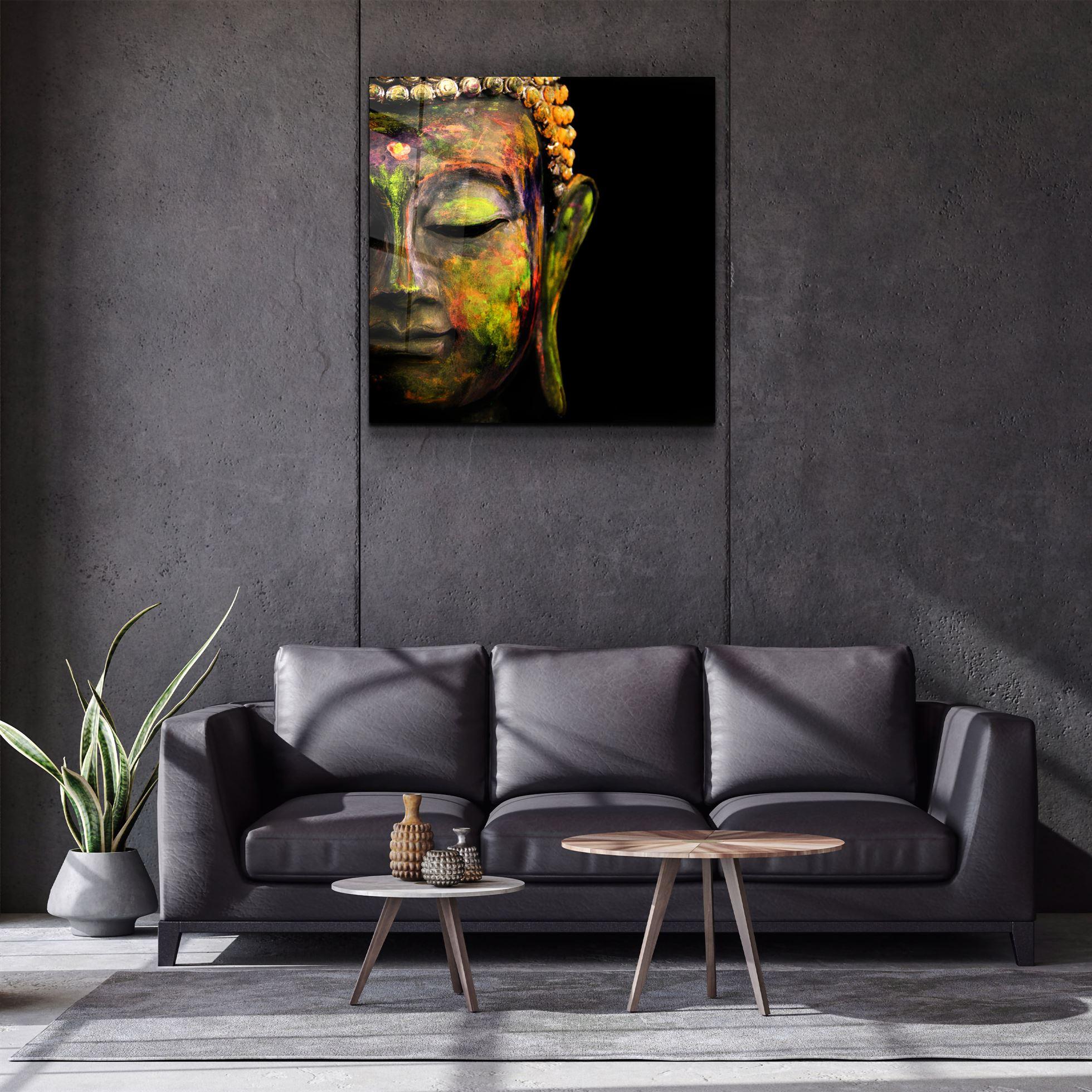 Buddha Glass Wall Art   K3 KGLS 2065 