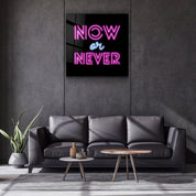 ・"Now or Never"・Glass Wall Art - ArtDesigna Glass Printing Wall Art