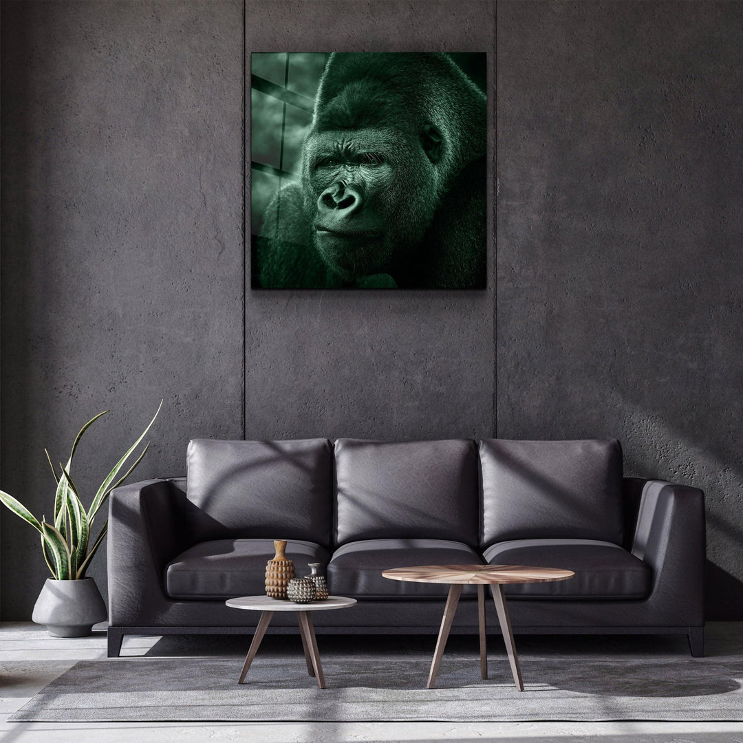・"Gorilla"・Glass Wall Art - ArtDesigna Glass Printing Wall Art