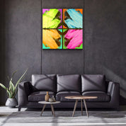 ."POP Art Brush Strokes V1". Designer's Collection Glass Wall Art - ArtDesigna Glass Printing Wall Art