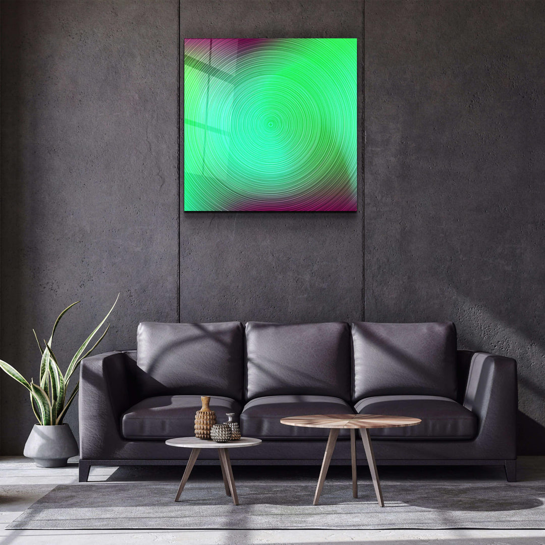 ."Green Hypnosis". Designer's Collection Glass Wall Art - ArtDesigna Glass Printing Wall Art