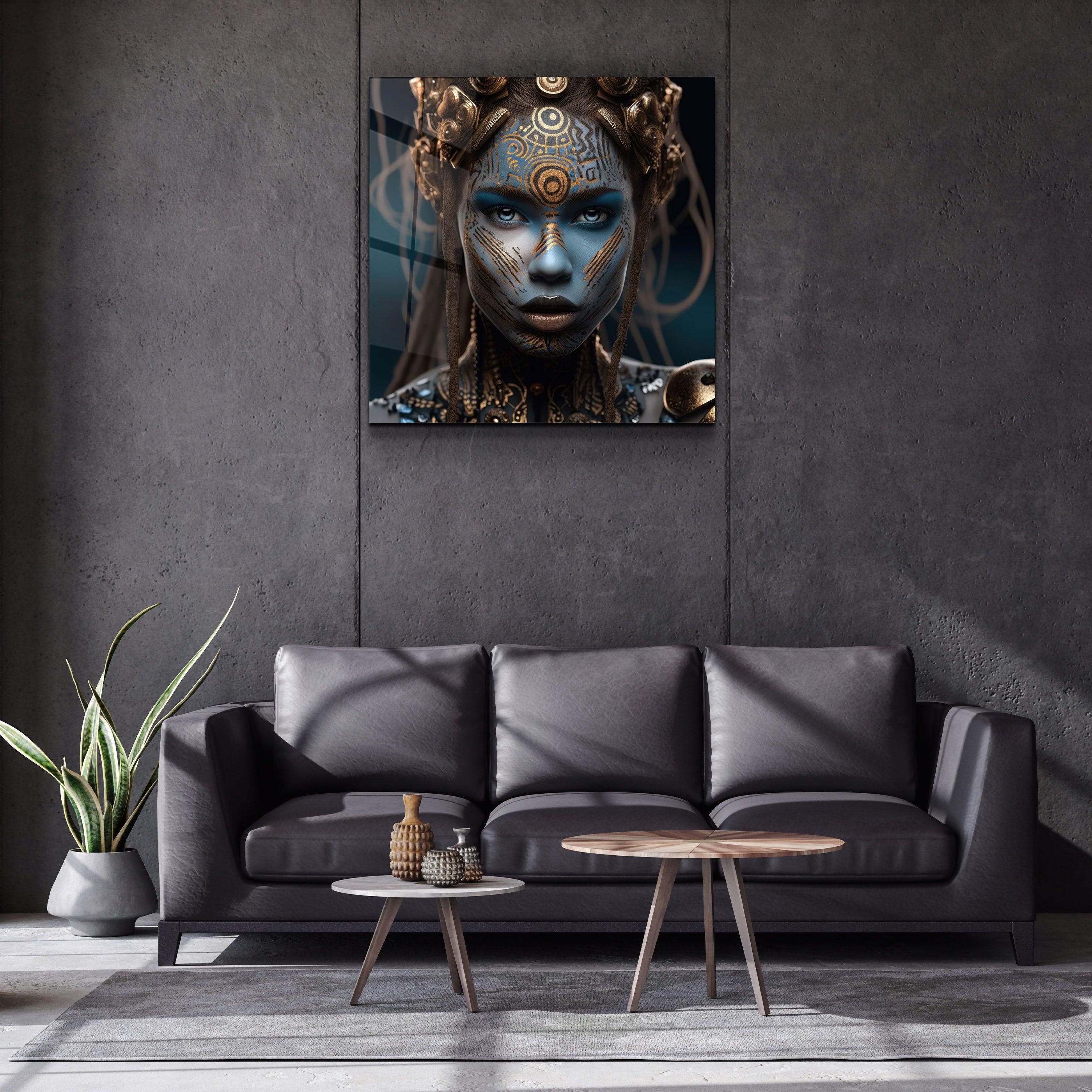 ."Woman Warrior 6". Secret World Collection Glass Wall Art - ArtDesigna Glass Printing Wall Art