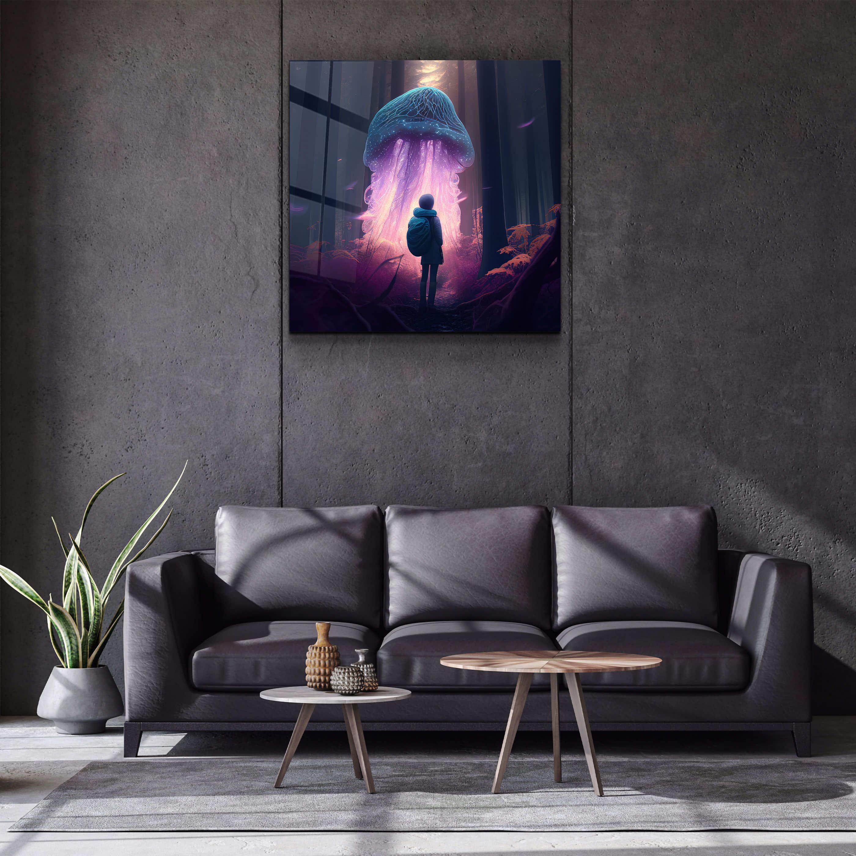 ."Alone in the Secret Forest V2". Glass Wall Art - ArtDesigna Glass Printing Wall Art