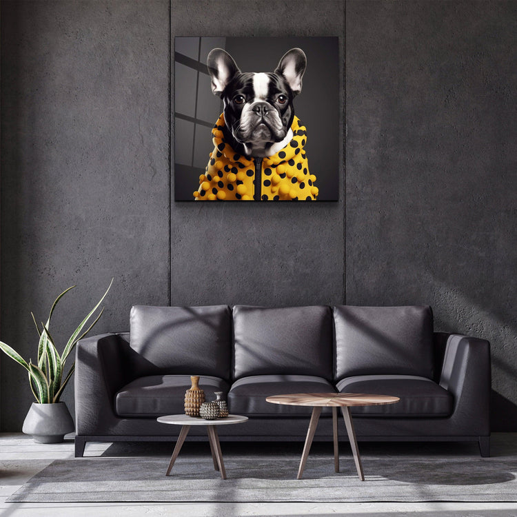 ."Stylish Dogs - V3". Designer's Collection Glass Wall Art - ArtDesigna Glass Printing Wall Art