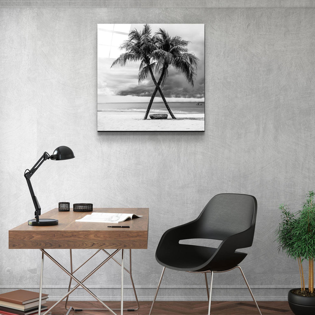 ・"Palm Trees"・Glass Wall Art - ArtDesigna Glass Printing Wall Art
