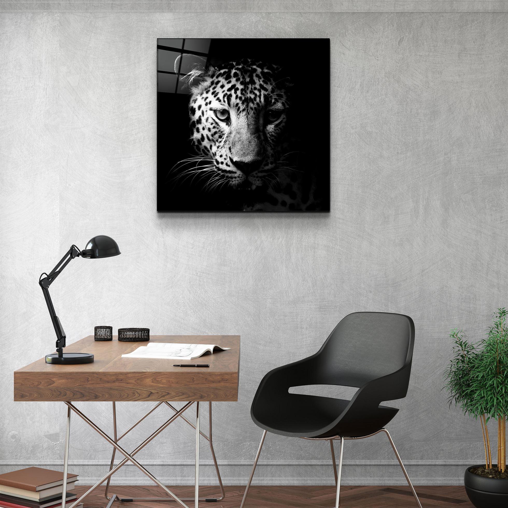 ・"Leopard"・Glass Wall Art - ArtDesigna Glass Printing Wall Art