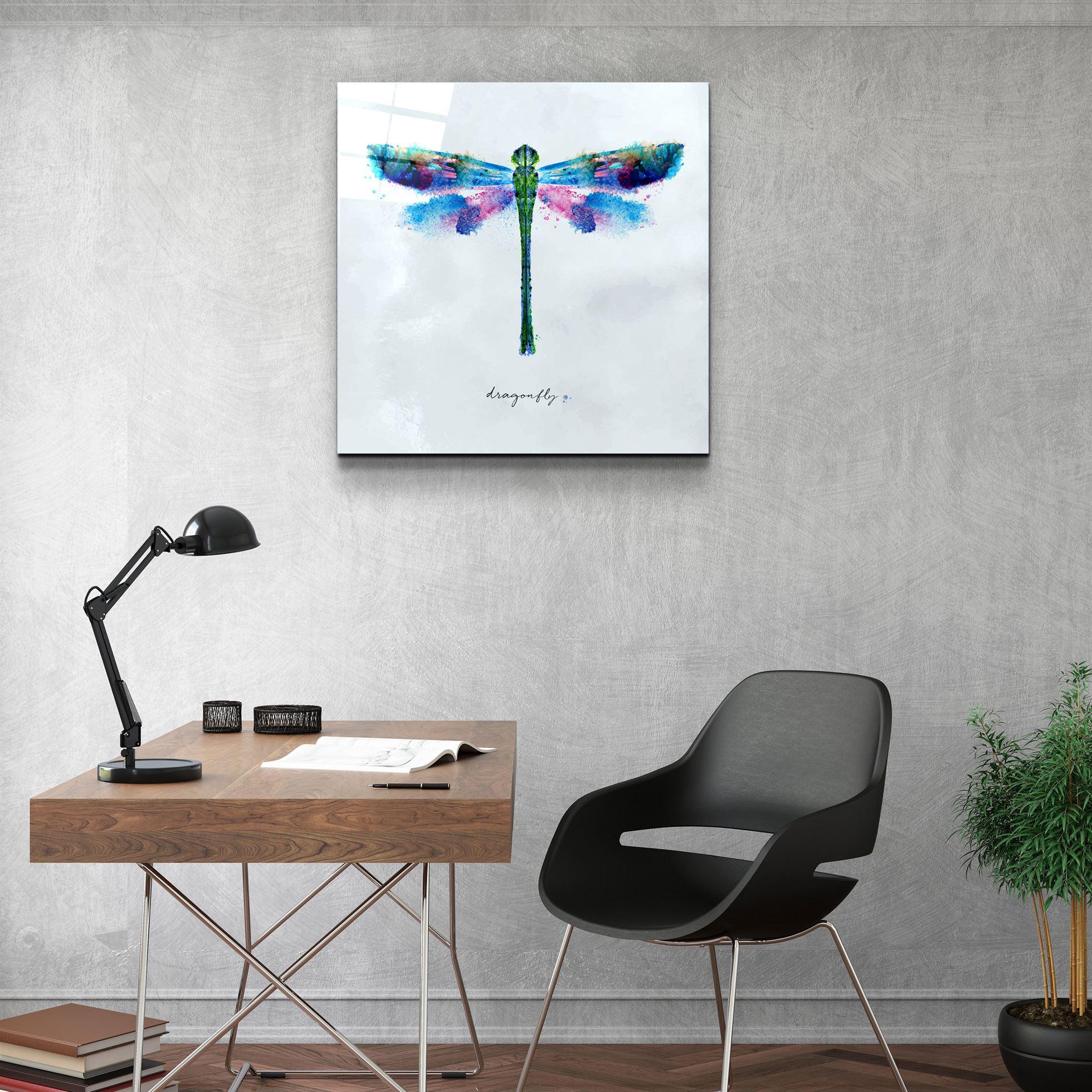 ・"Dragonfly"・Glass Wall Art - ArtDesigna Glass Printing Wall Art