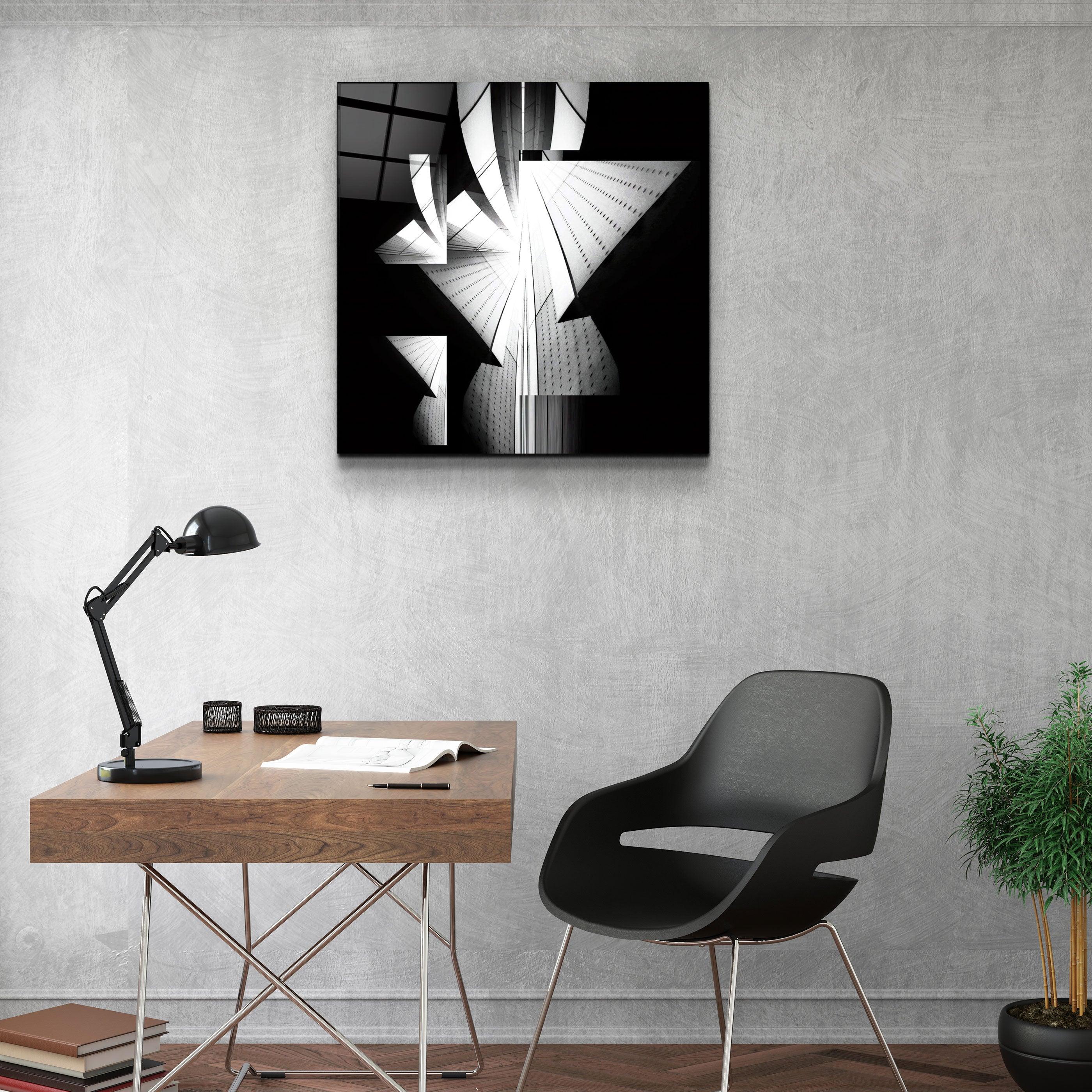 ・"Abstract Building View"・Glass Wall Art - ArtDesigna Glass Printing Wall Art