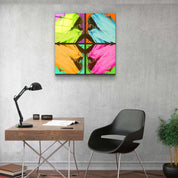 ."POP Art Brush Strokes V1". Designer's Collection Glass Wall Art - ArtDesigna Glass Printing Wall Art