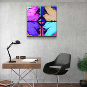 ."POP Art Brush Strokes V2". Designer's Collection Glass Wall Art - ArtDesigna Glass Printing Wall Art