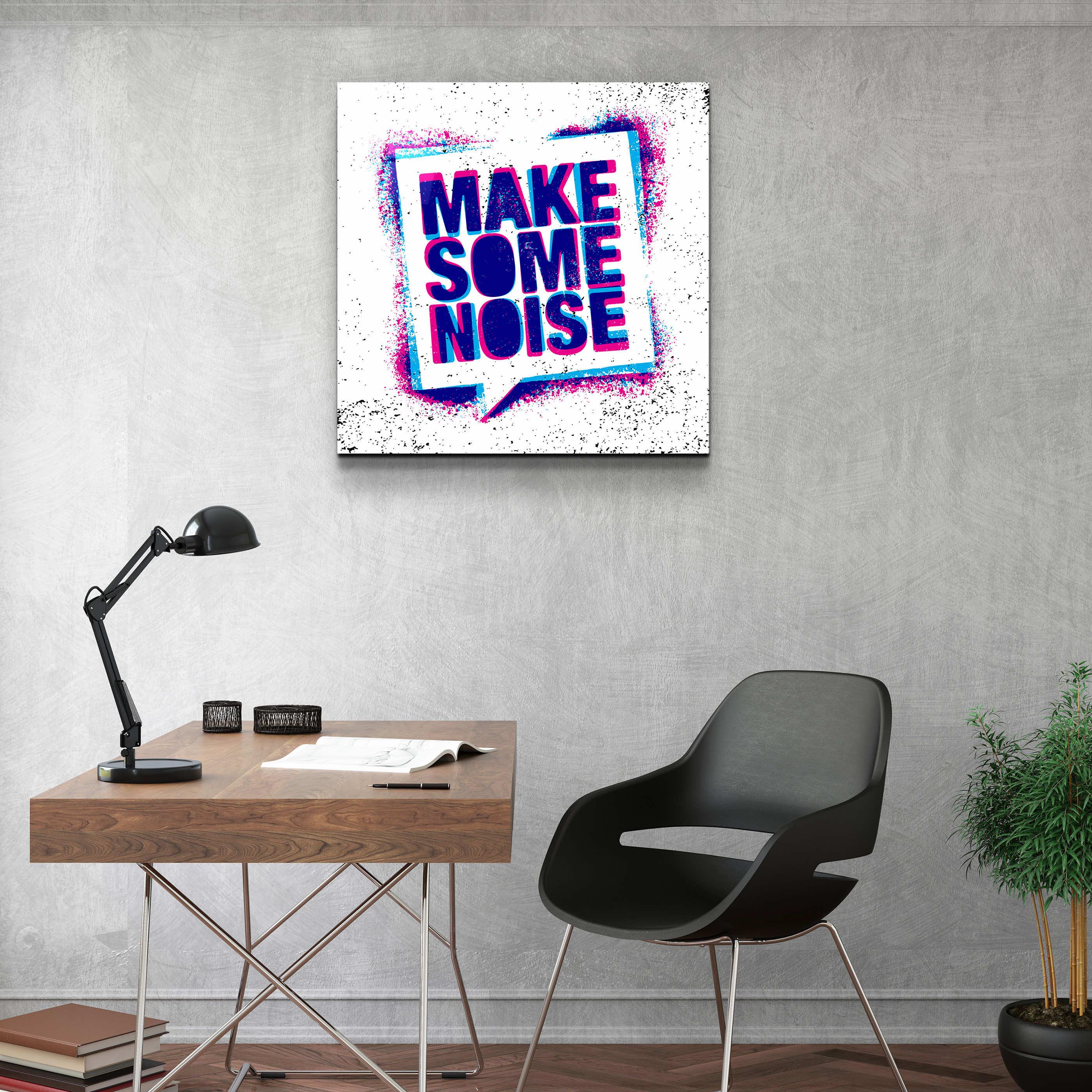 ."Make Some Noise". Designer's Collection Glass Wall Art - ArtDesigna Glass Printing Wall Art