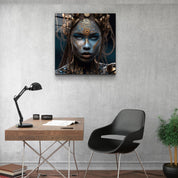 ."Woman Warrior 6". Secret World Collection Glass Wall Art - ArtDesigna Glass Printing Wall Art