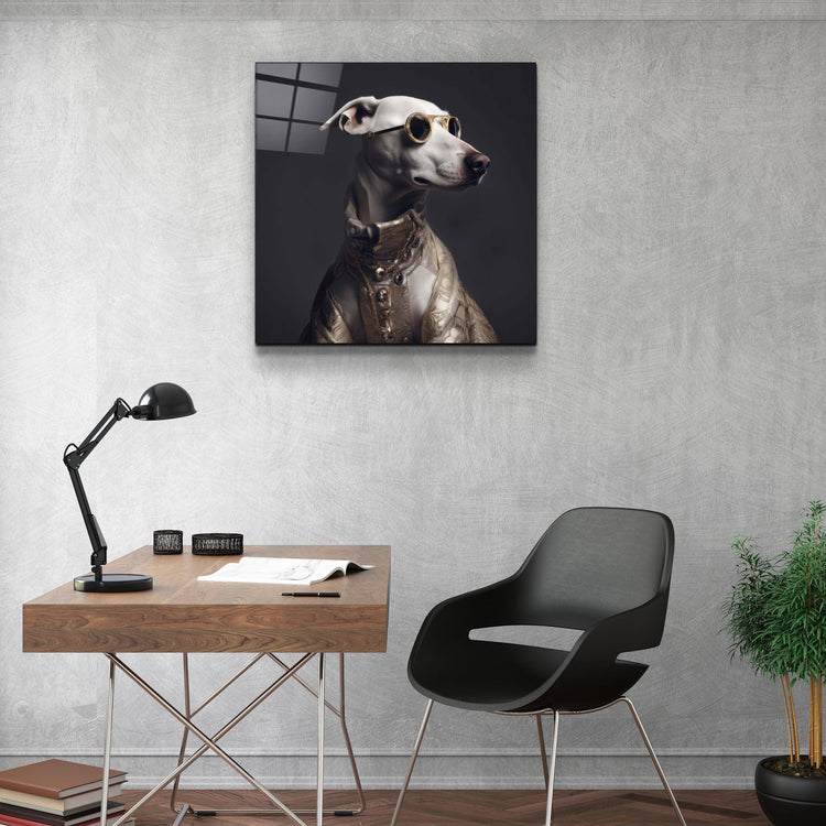 ."Stylish Dogs - V2". Designer's Collection Glass Wall Art - ArtDesigna Glass Printing Wall Art