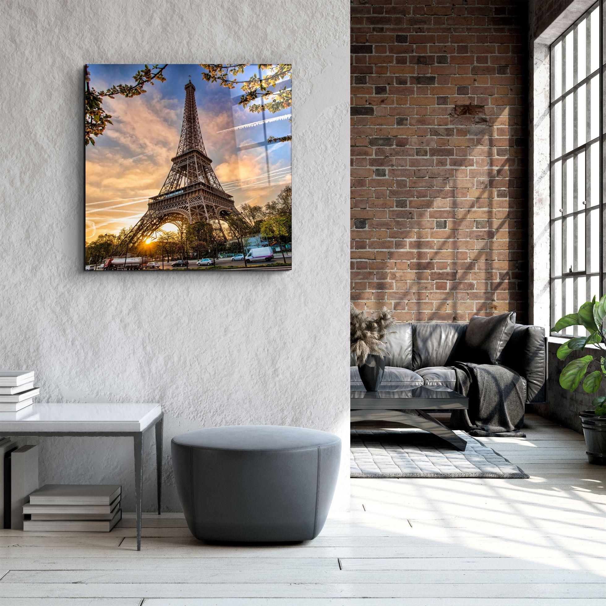 ・"Eiffel Tower"・Glass Wall Art - ArtDesigna Glass Printing Wall Art