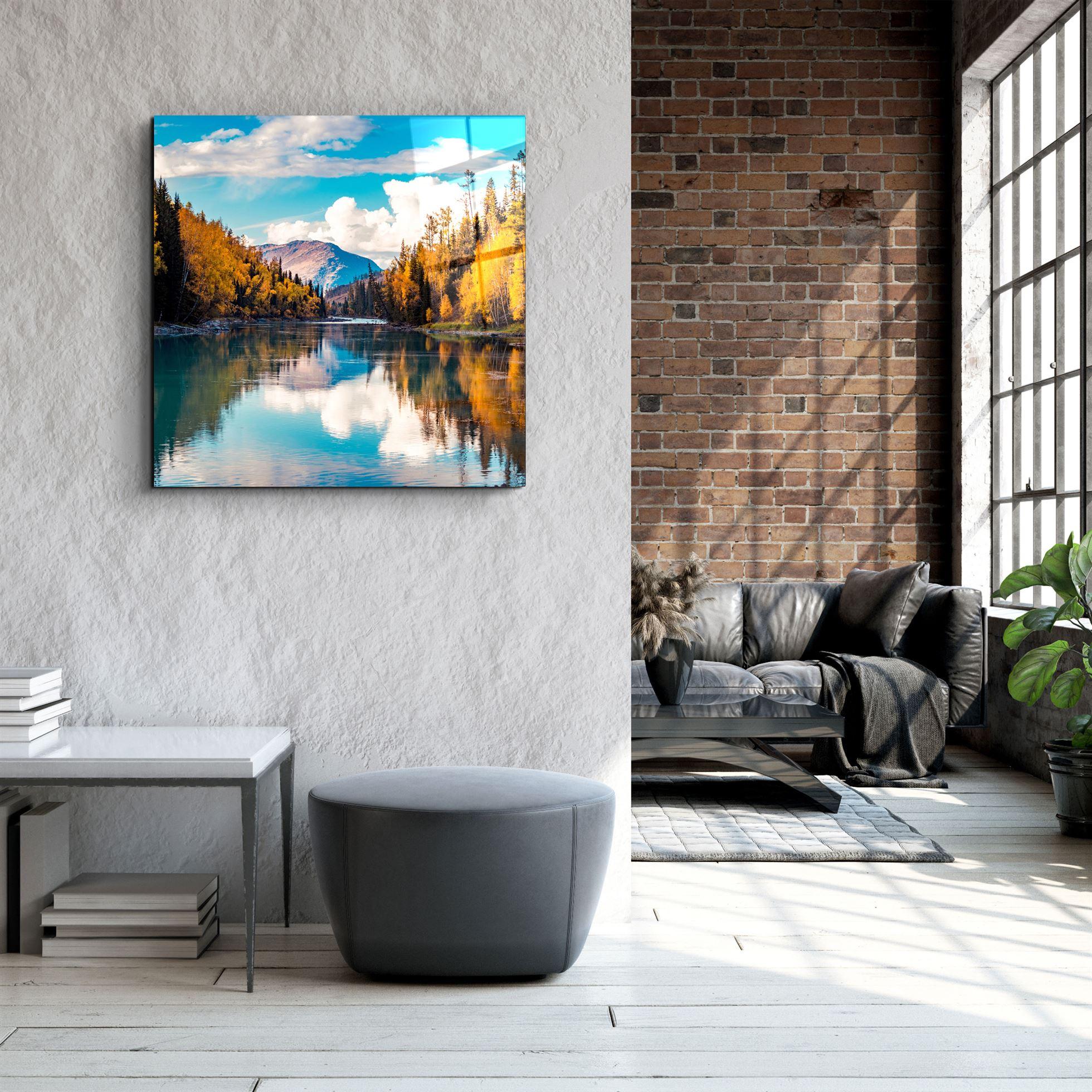 ・"Lake"・Glass Wall Art - ArtDesigna Glass Printing Wall Art