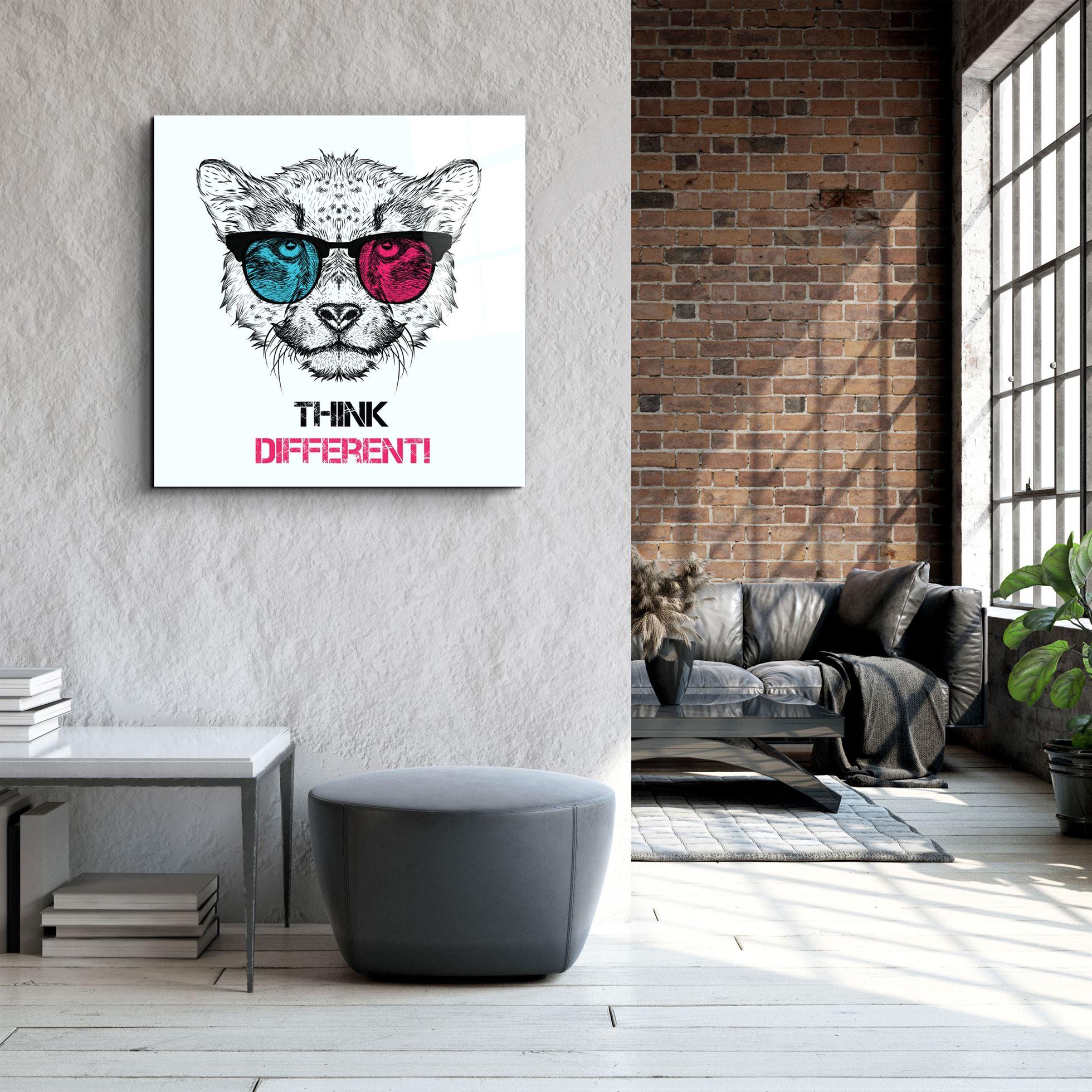 ・"Think Different"・Glass Wall Art - ArtDesigna Glass Printing Wall Art