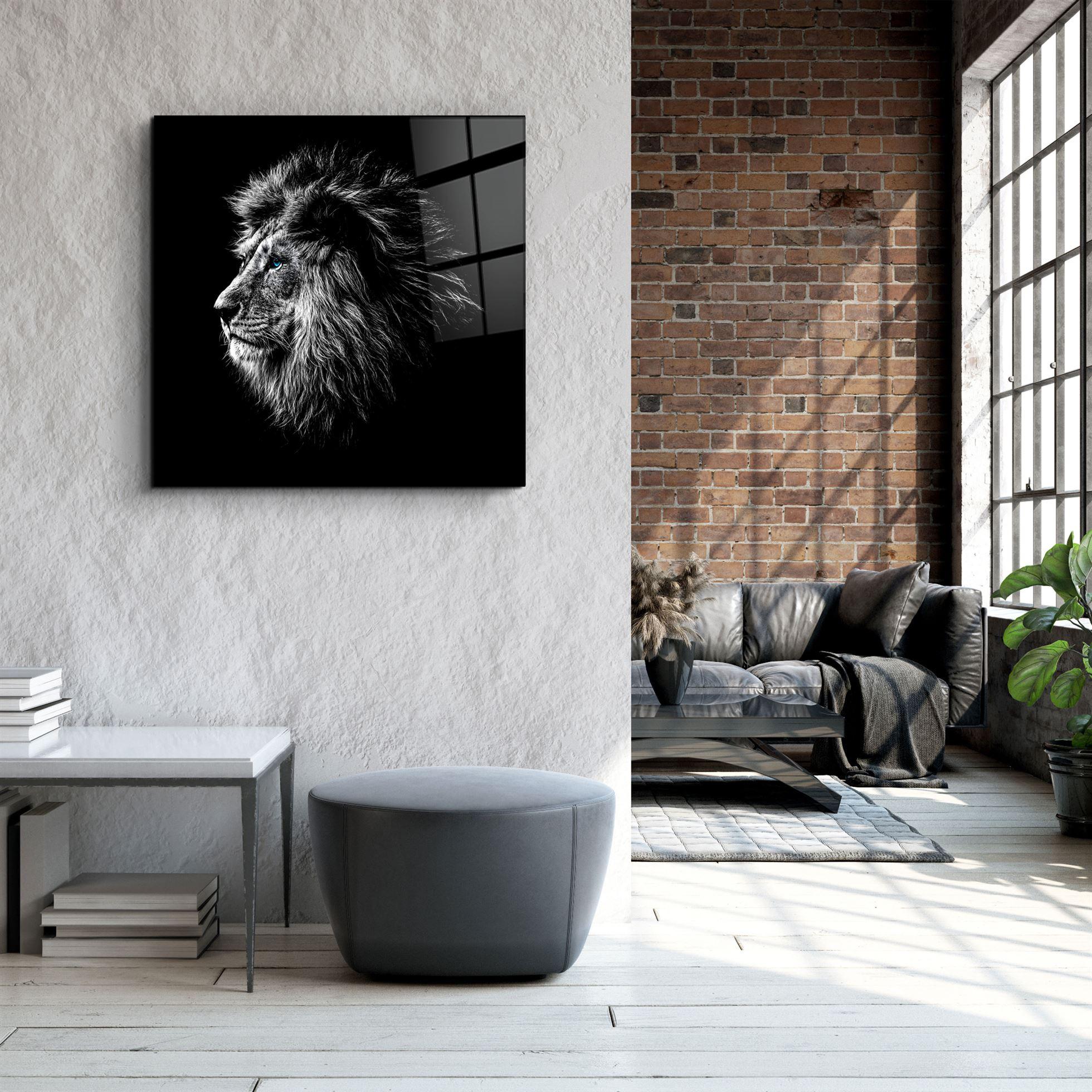 ・"Lion"・Glass Wall Art - ArtDesigna Glass Printing Wall Art