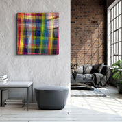 ・"Colorful Silk"・Glass Wall Art - ArtDesigna Glass Printing Wall Art