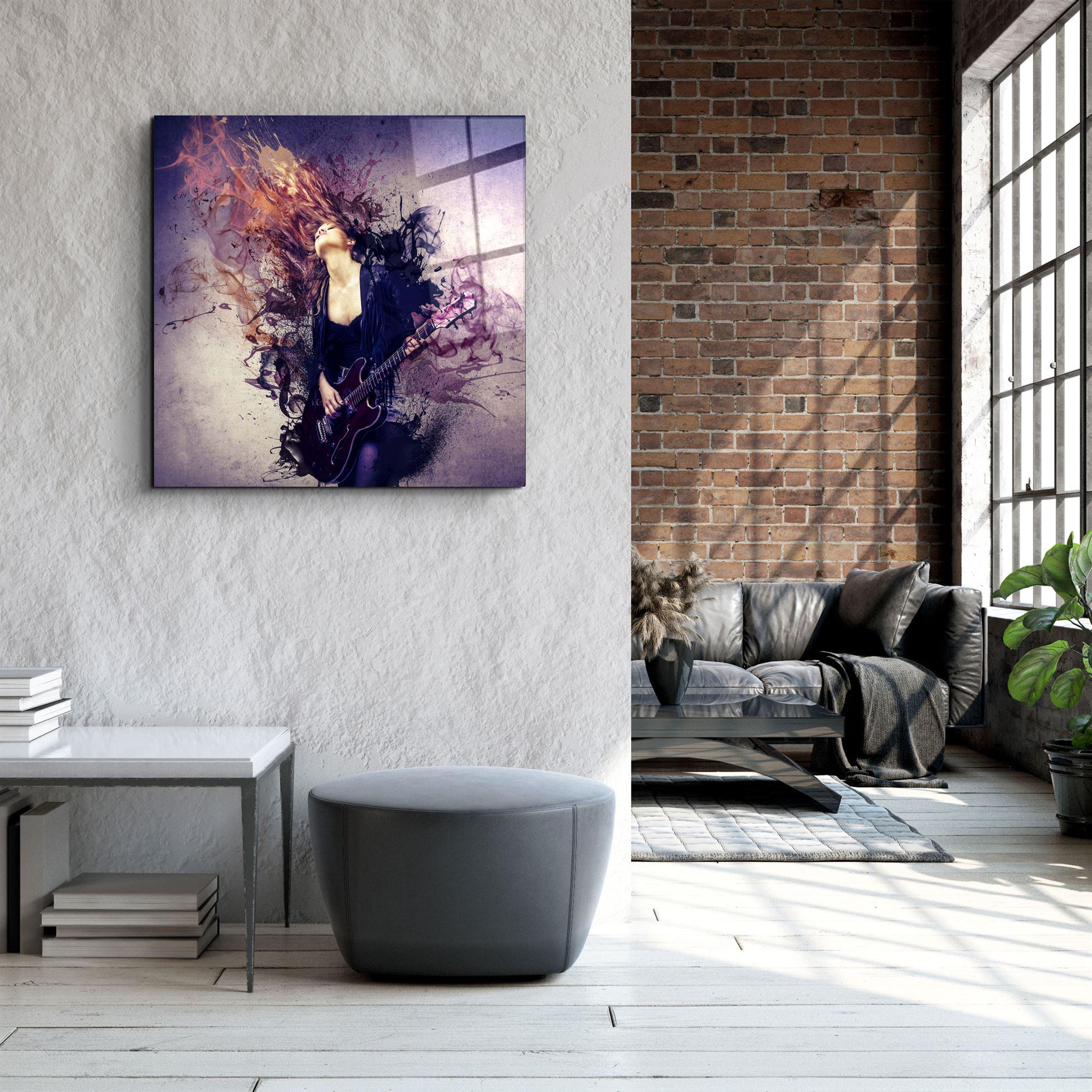 ・"Rockinky"・Glass Wall Art - ArtDesigna Glass Printing Wall Art