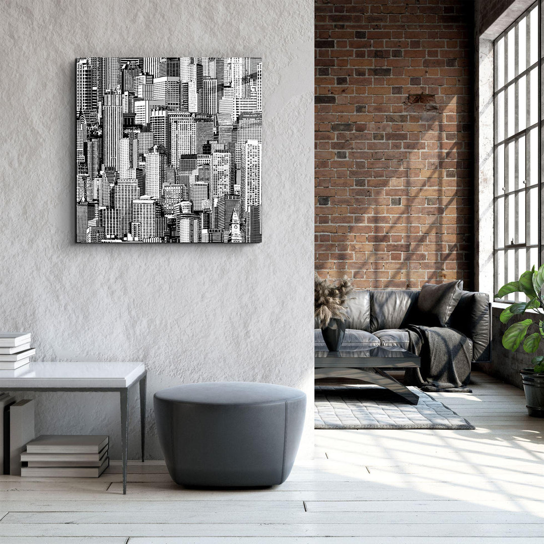 ・"Apartments"・Glass Wall Art - ArtDesigna Glass Printing Wall Art