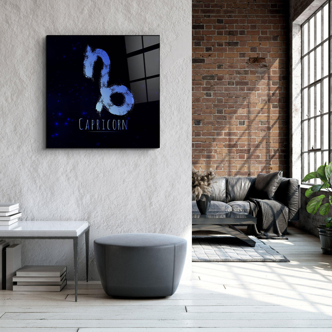 ."Zodiac V2 - Capricorn". Glass Wall Art - ArtDesigna Glass Printing Wall Art