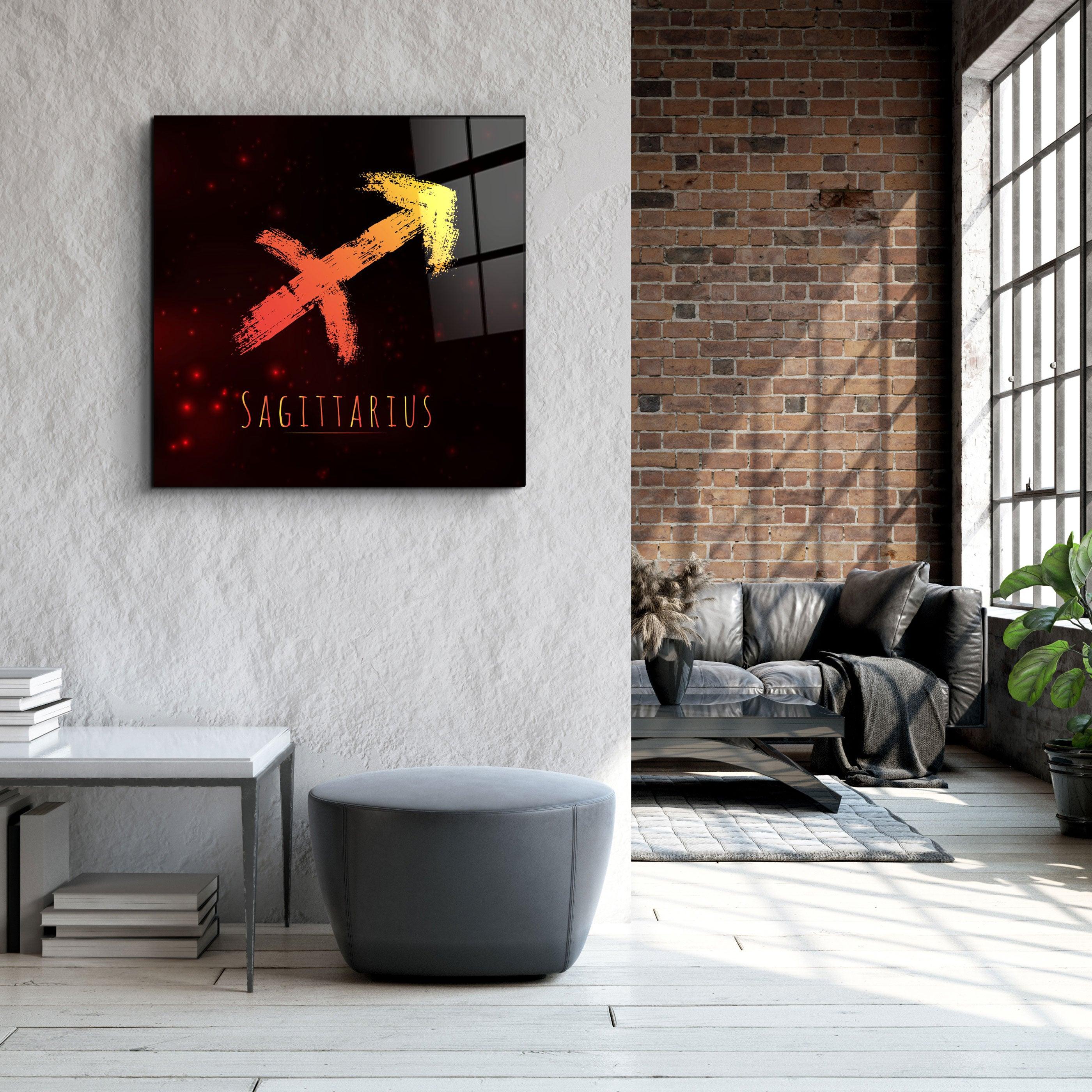 ."Zodiac V2 - Sagittarius". Glass Wall Art - ArtDesigna Glass Printing Wall Art