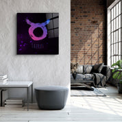 ."Zodiac V2 - Taurus". Glass Wall Art - ArtDesigna Glass Printing Wall Art