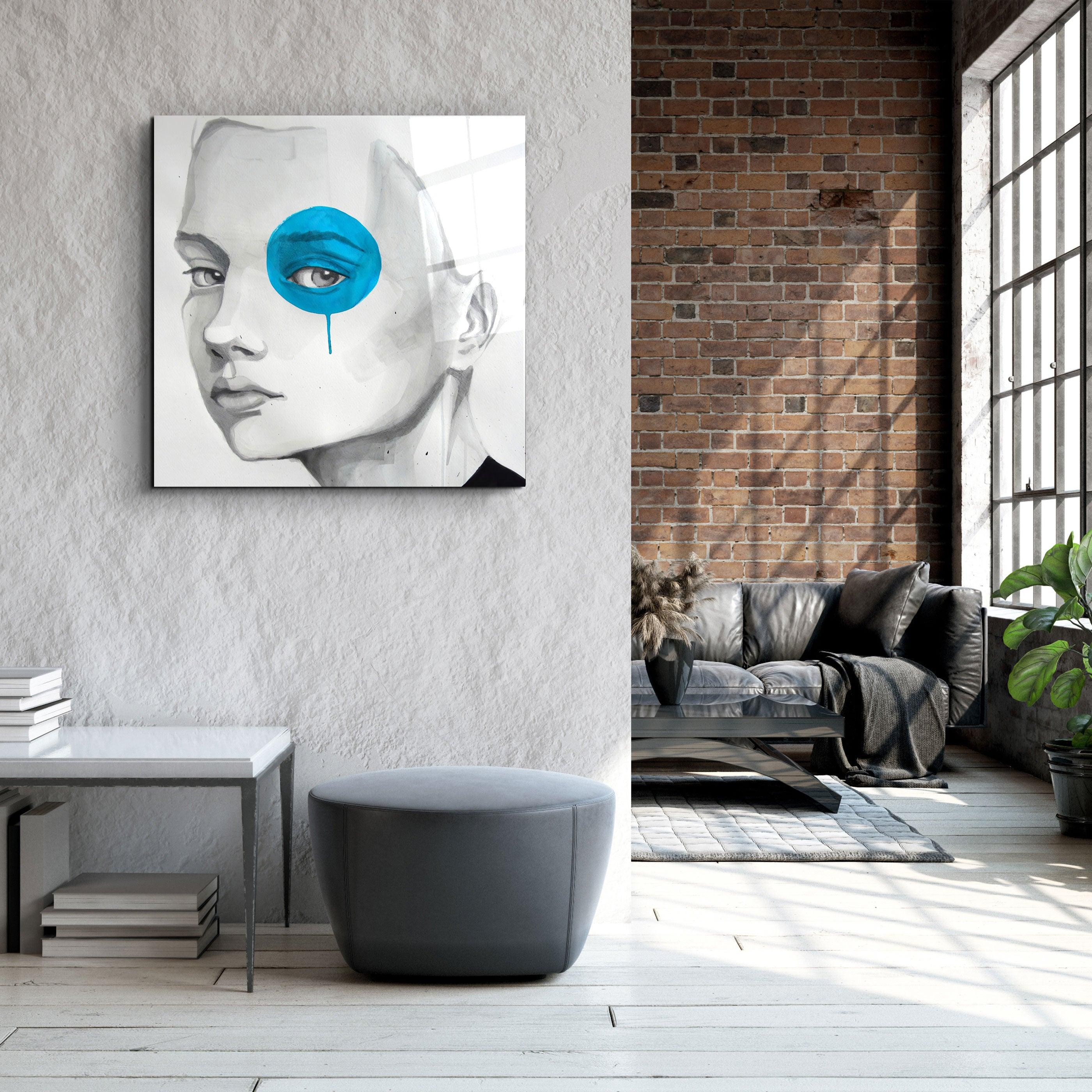 ・"Blue Eye"・Glass Wall Art - ArtDesigna Glass Printing Wall Art